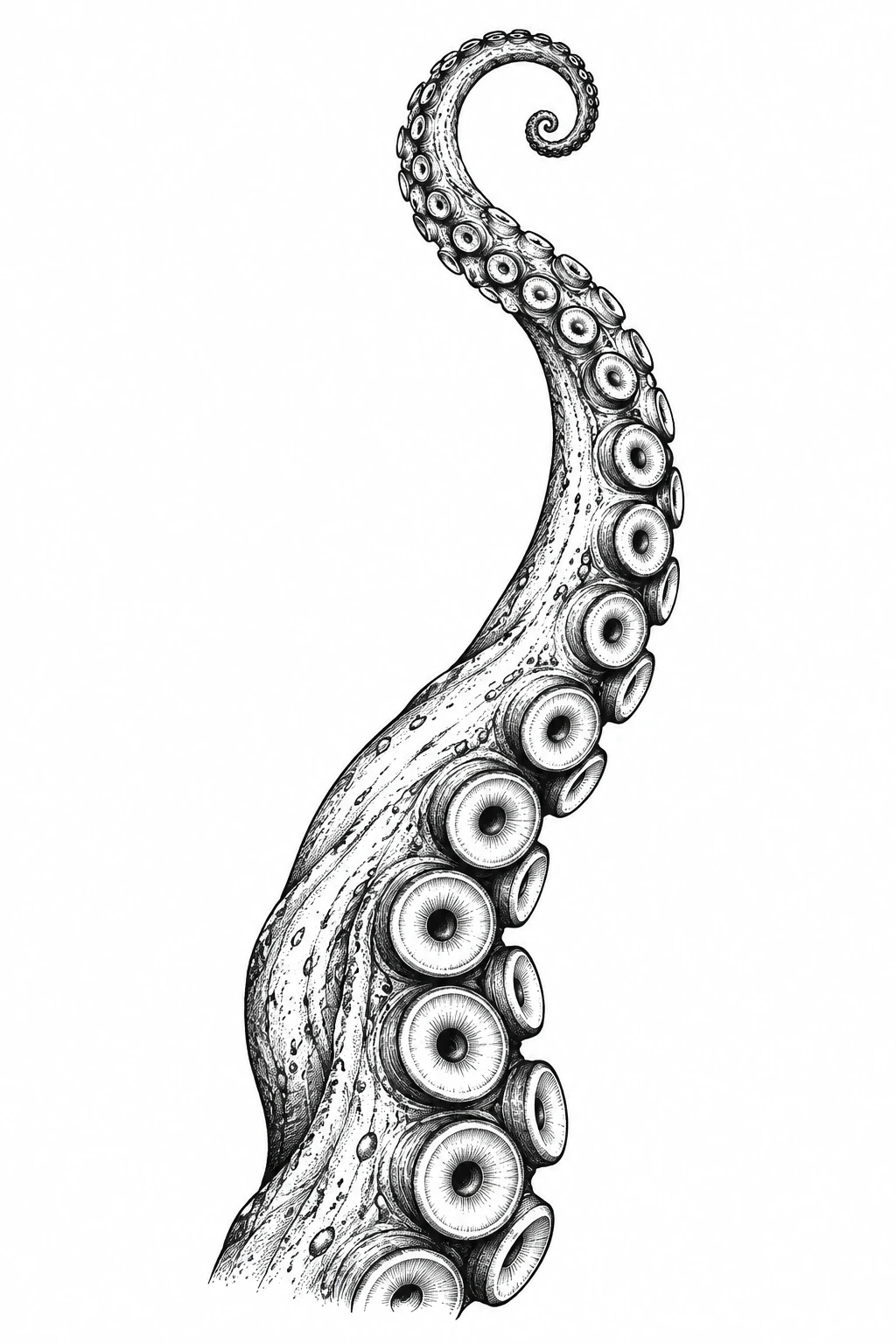Langer Oktopusarm