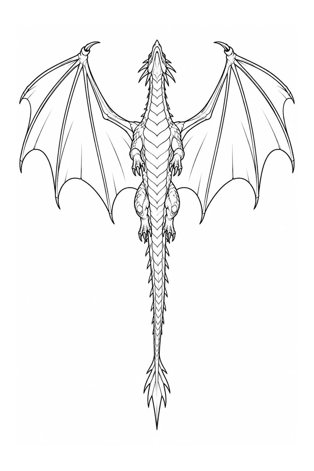 Drache von unten