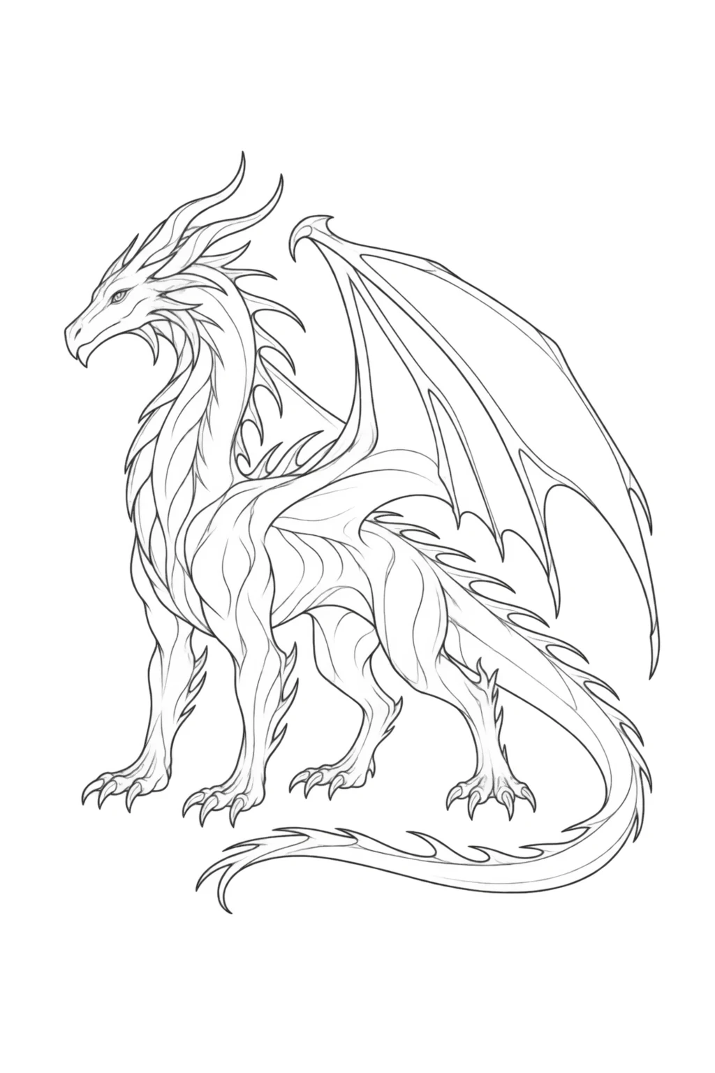 Stehender Drache