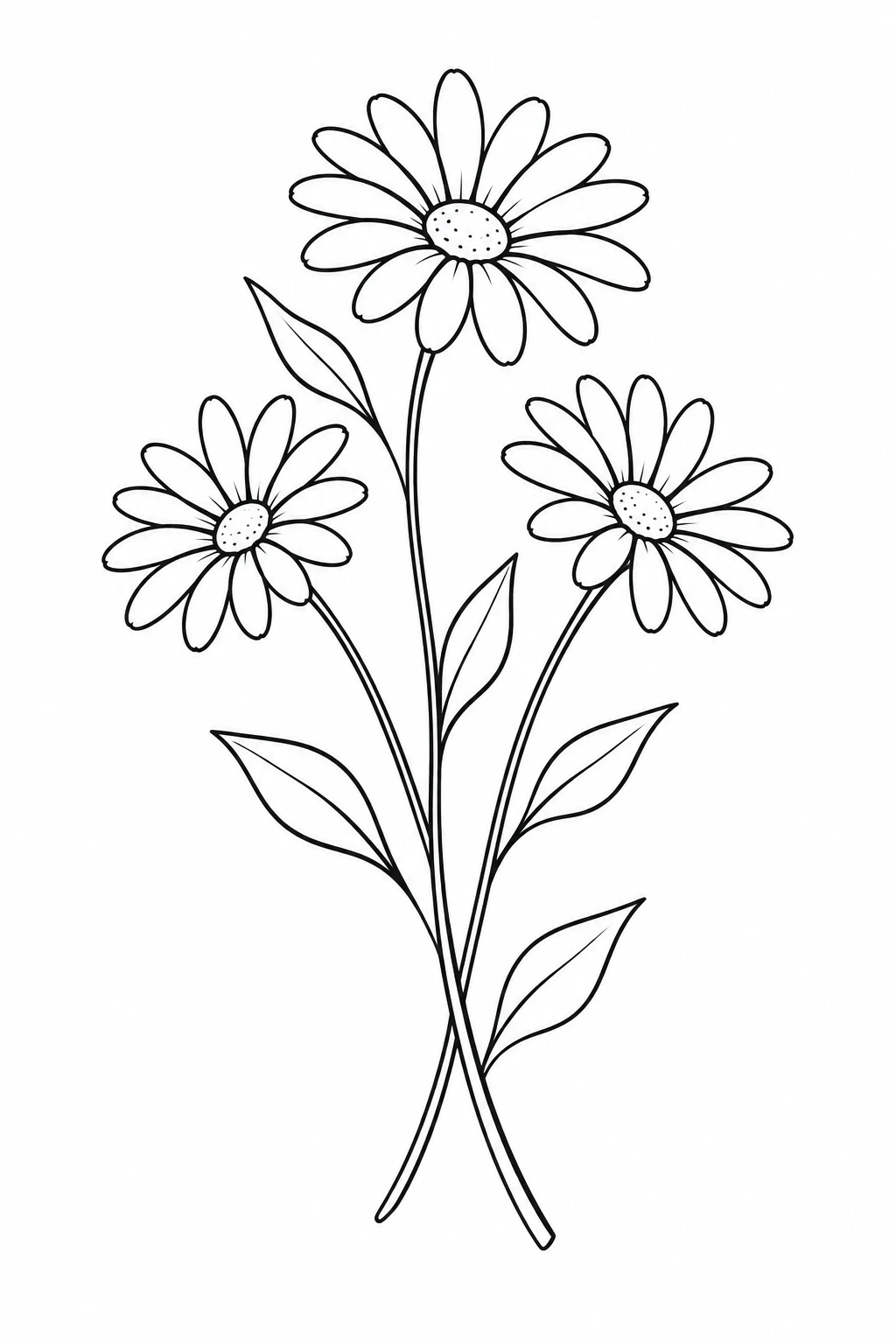 Drei Gänseblümchen