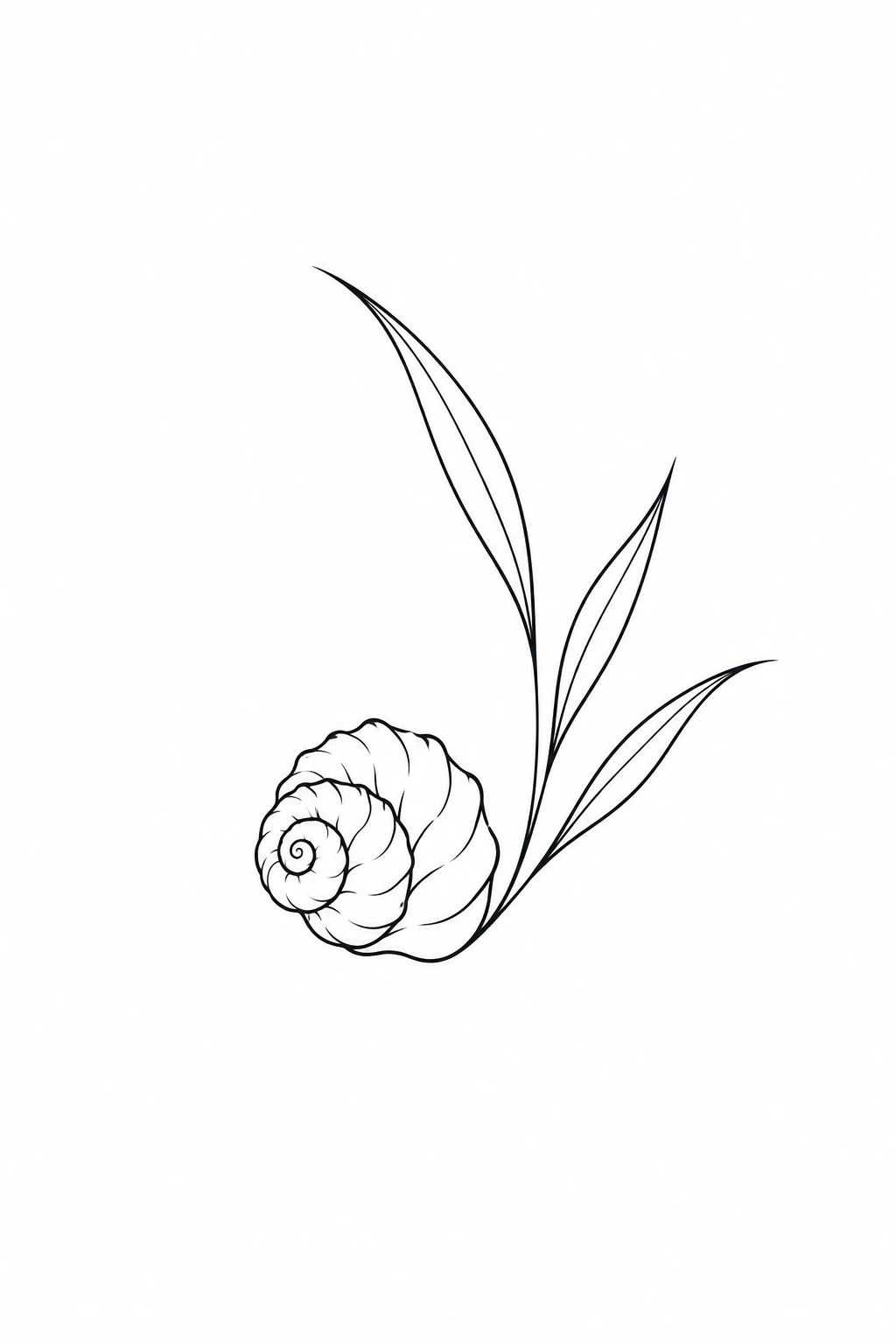 Muschel mit Küstengras