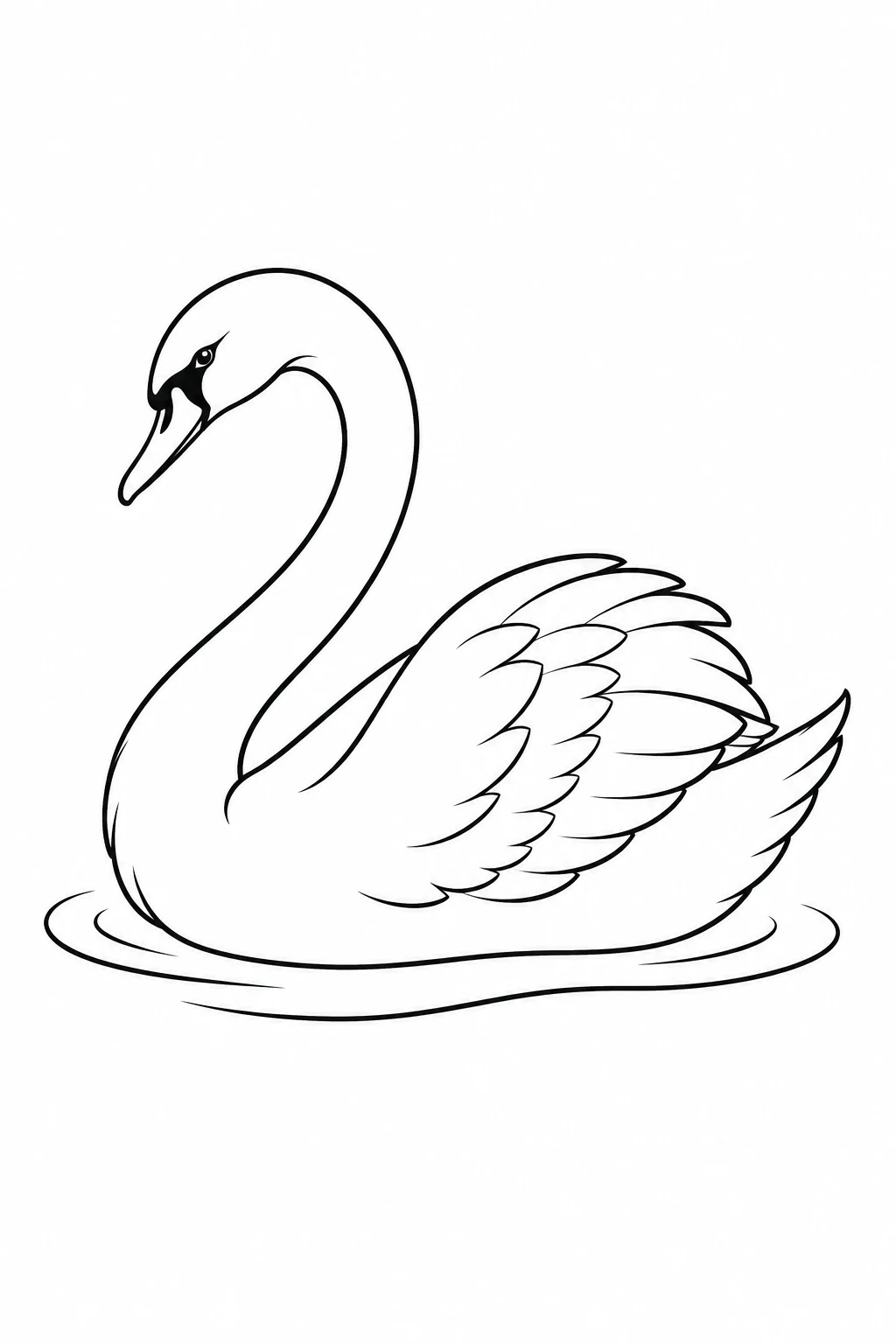 Schwan mit Wellen
