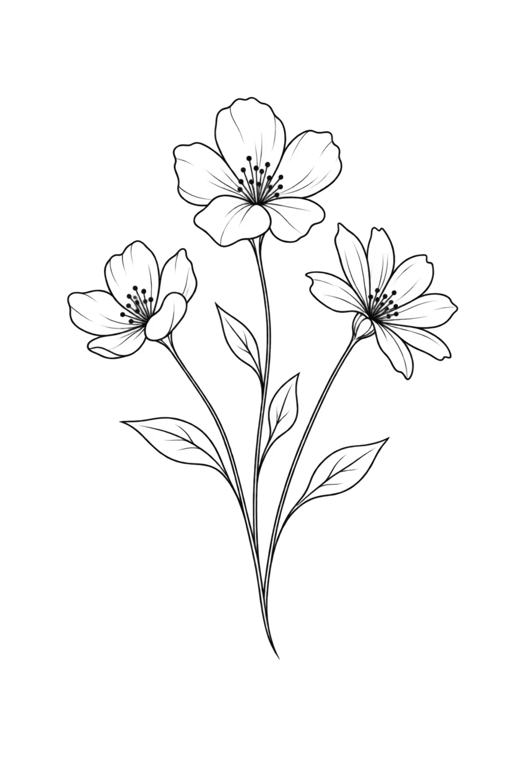 Fächer aus Wildblumen