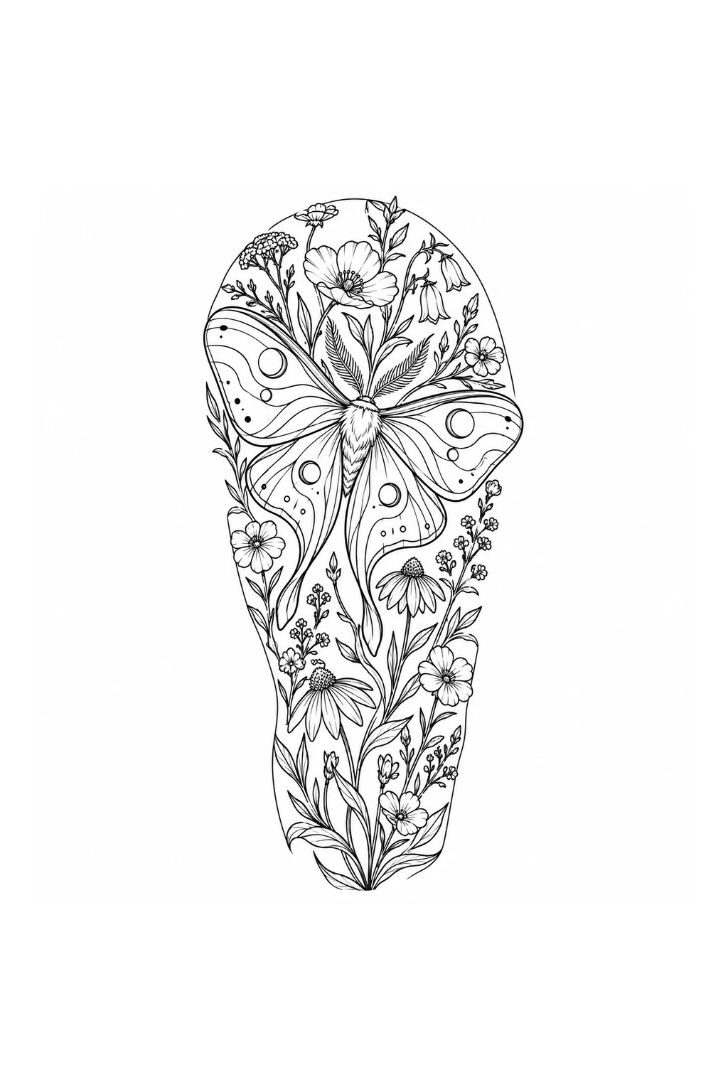 Halbarm-Sleeve mit Wiesenfalter