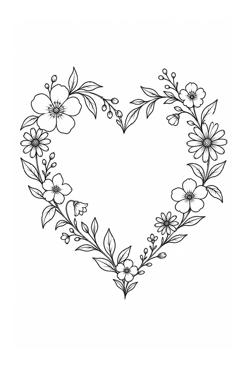 Herz aus Wildblumen