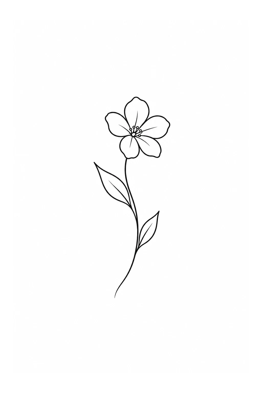 Wiesenblume hinter dem Ohr