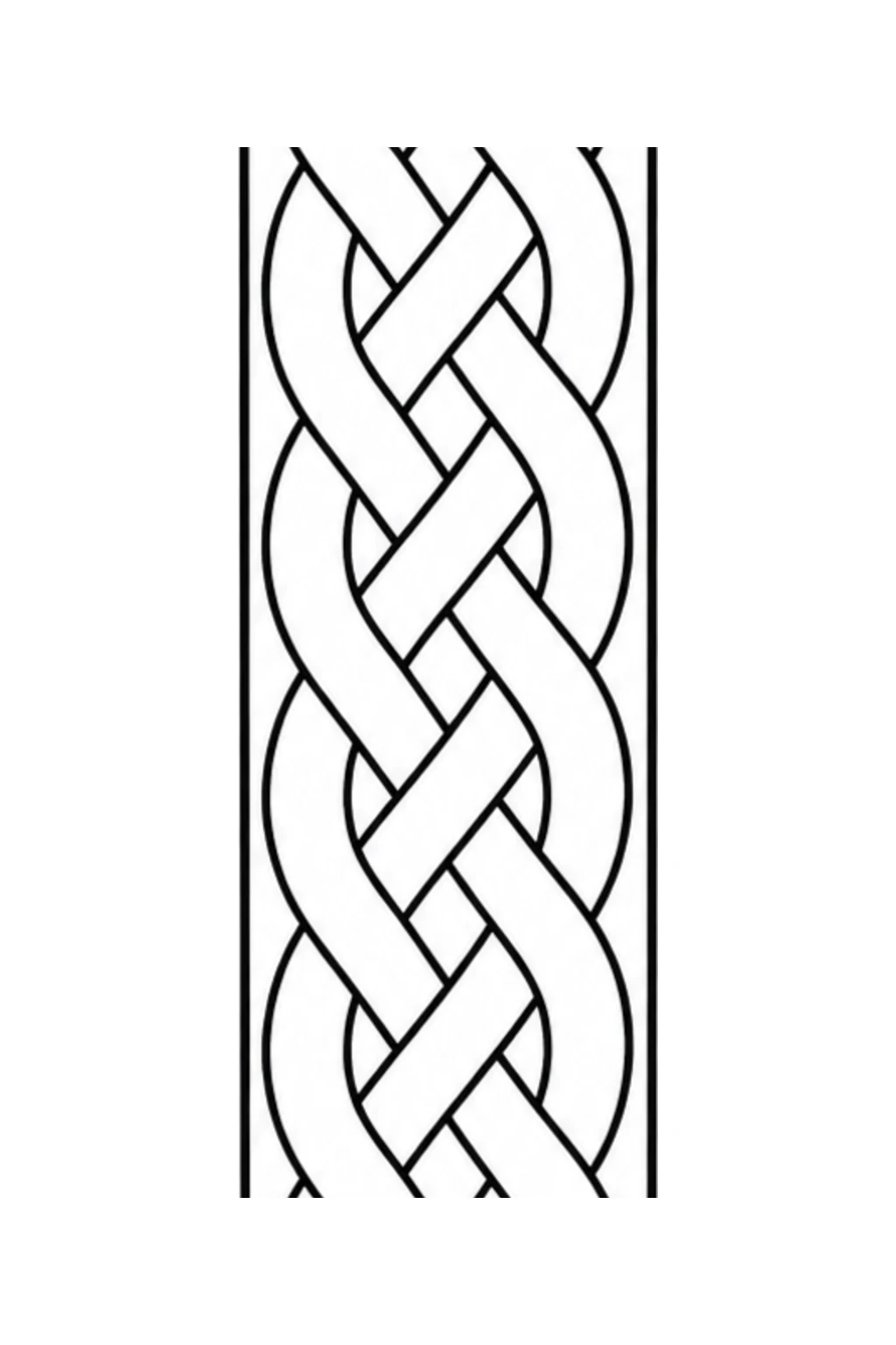 Geflochtenes Linienband