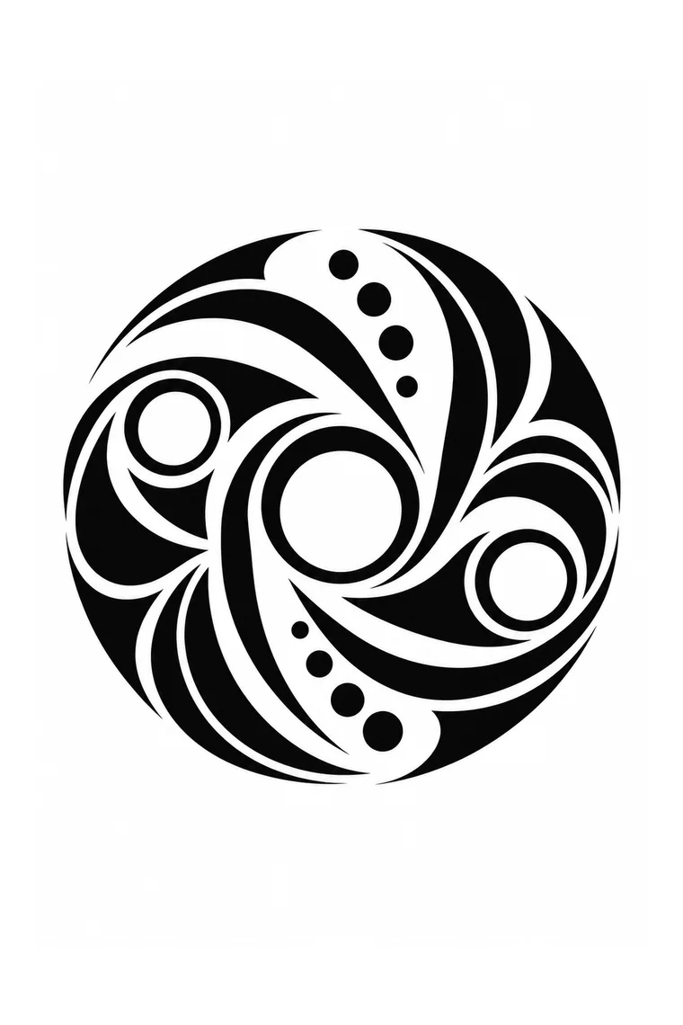 Rundes abstraktes Ornament