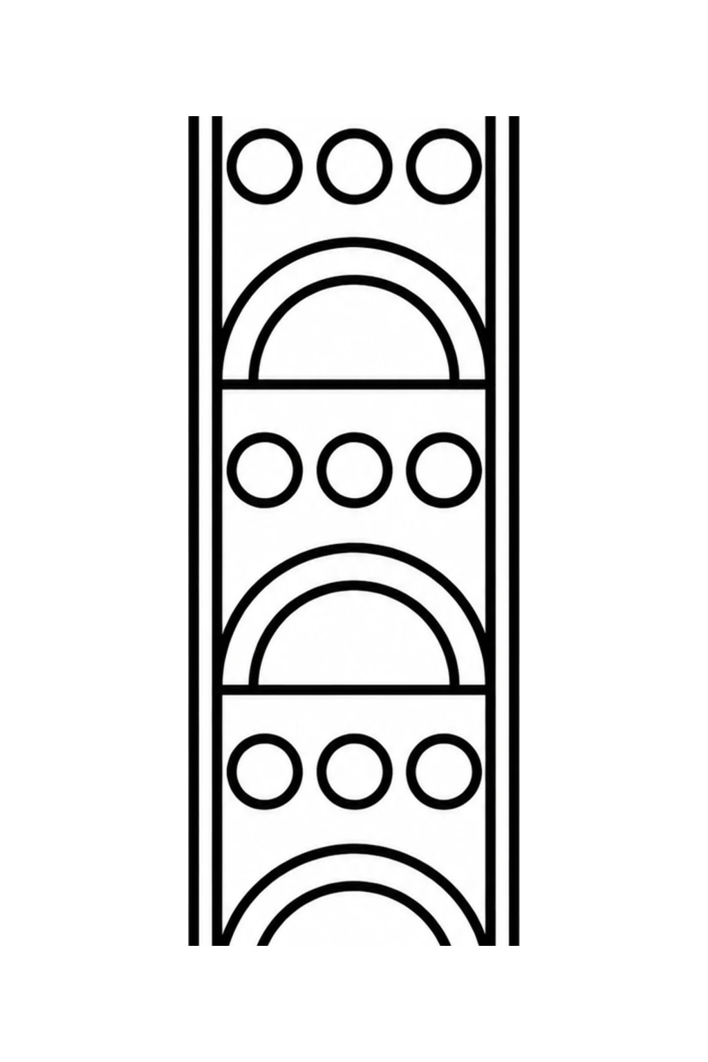 Halbkreis- und Kreisband