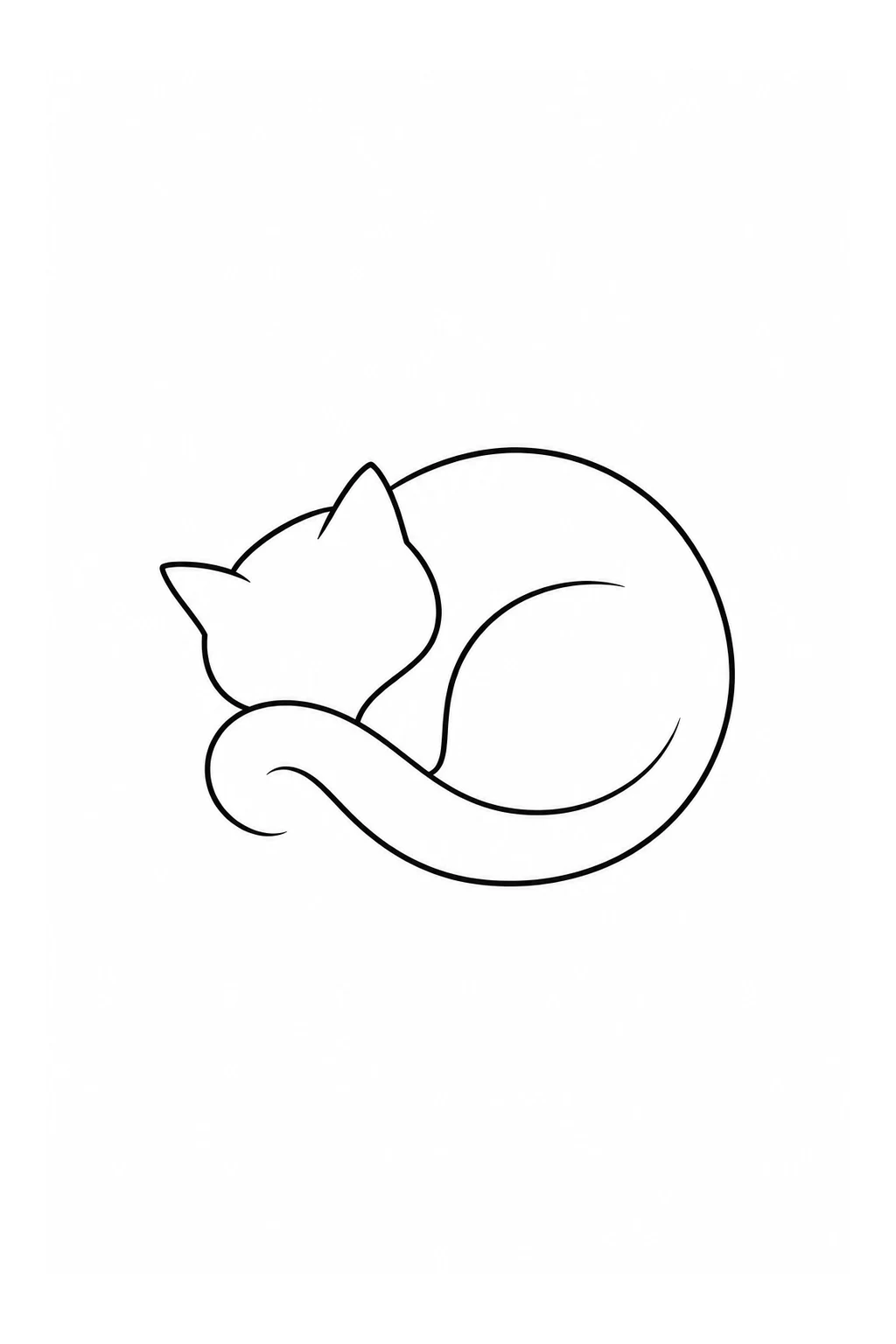 Schlafende Katze