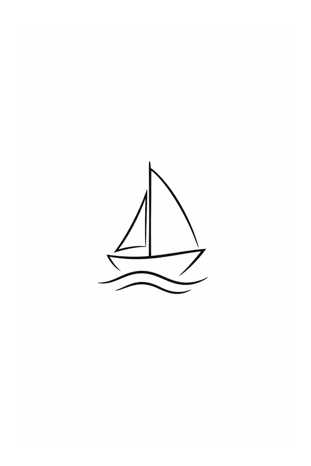 Kleines Segelboot