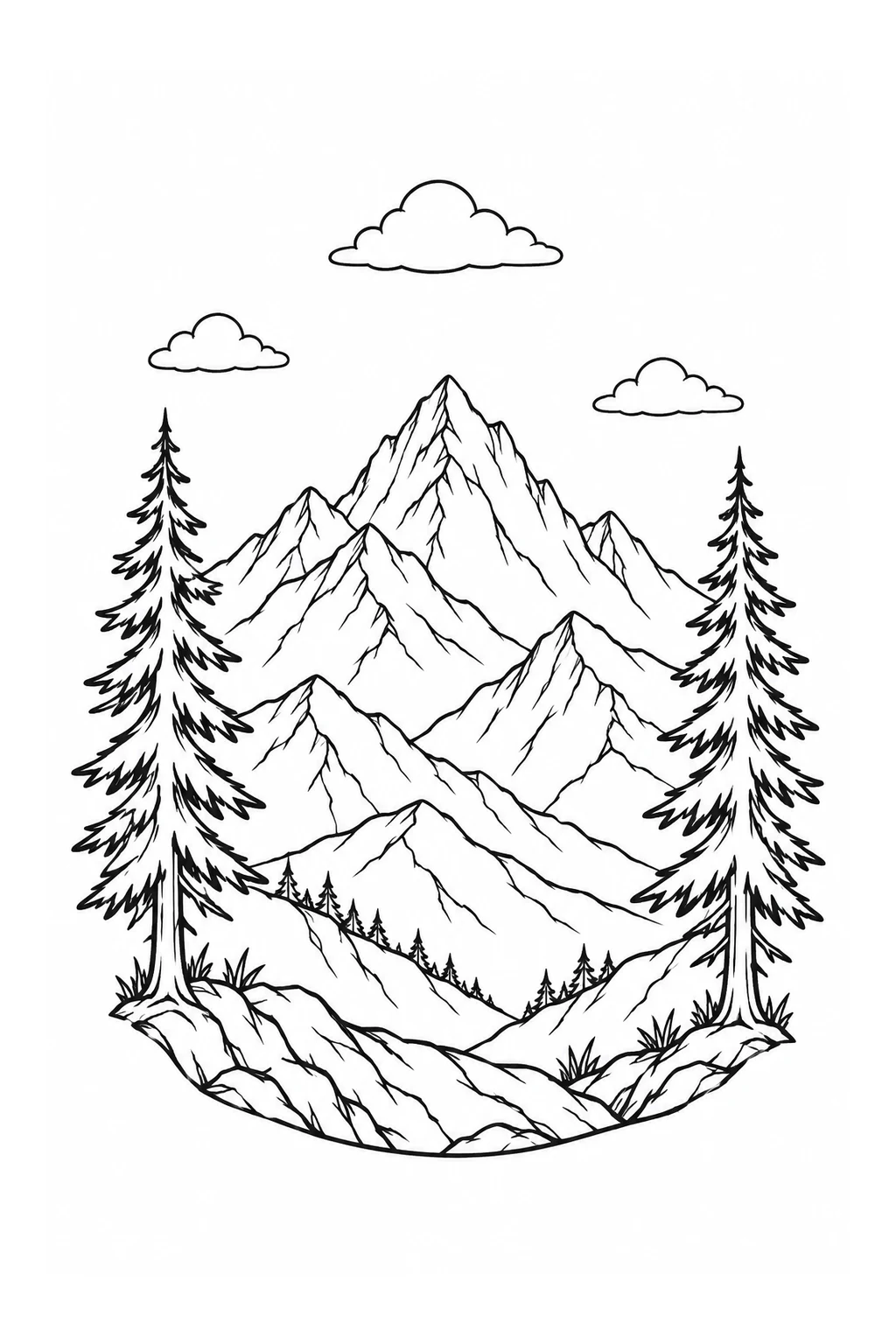 Bergwald für den Oberarm