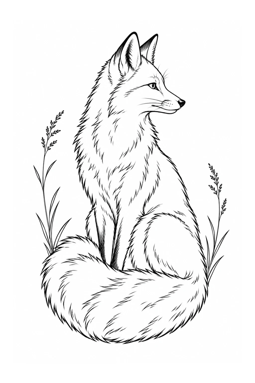 Fuchs im Wiesengras