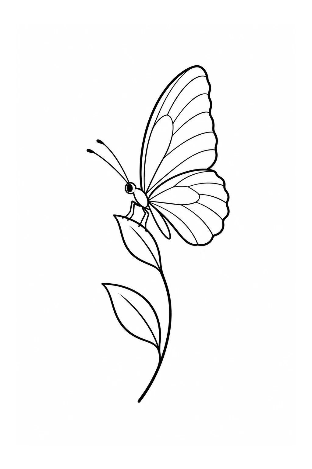 Schmetterling auf einem Zweig