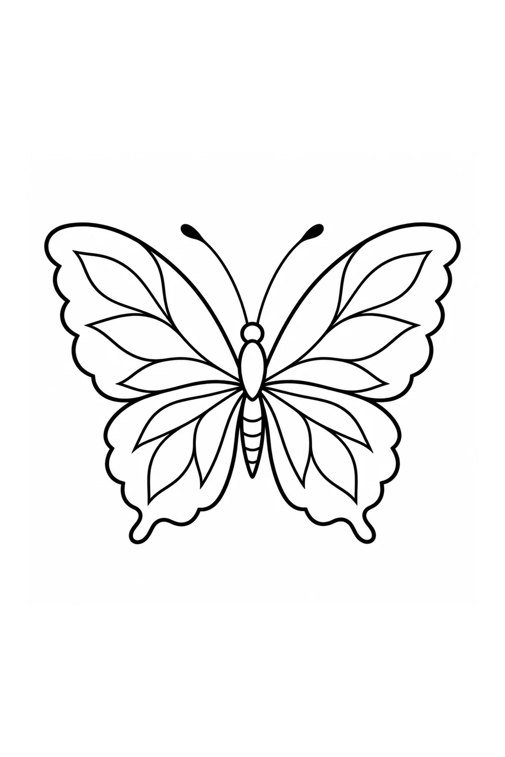 Schmetterling mit Blätterflügeln