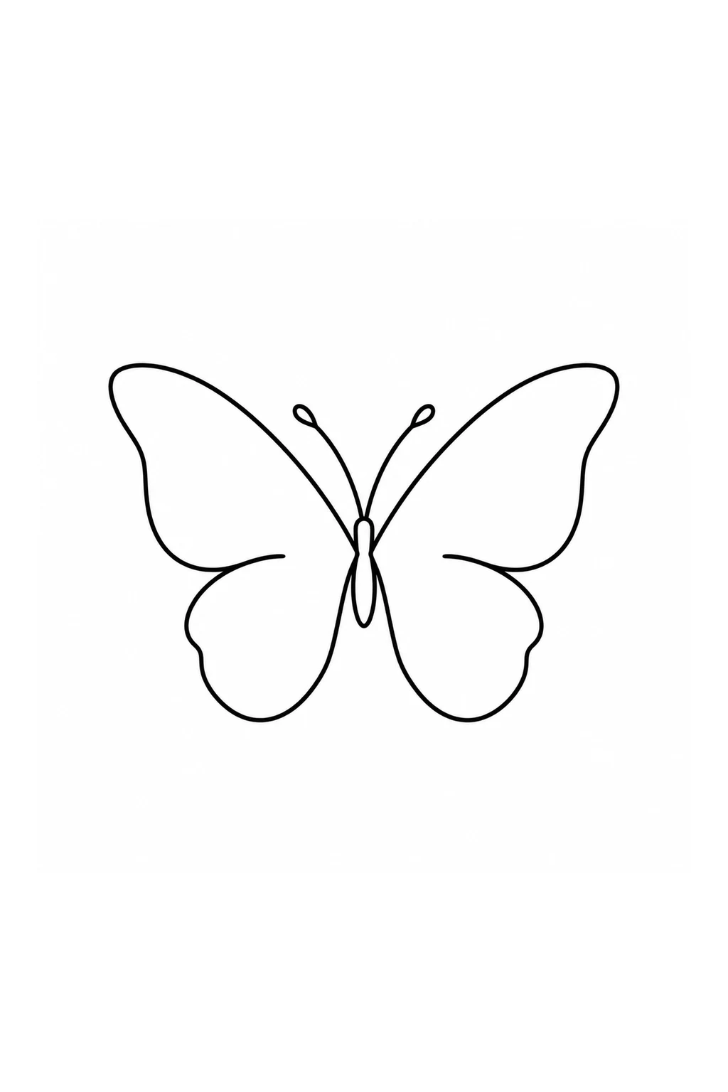 Minimalistischer Schmetterling