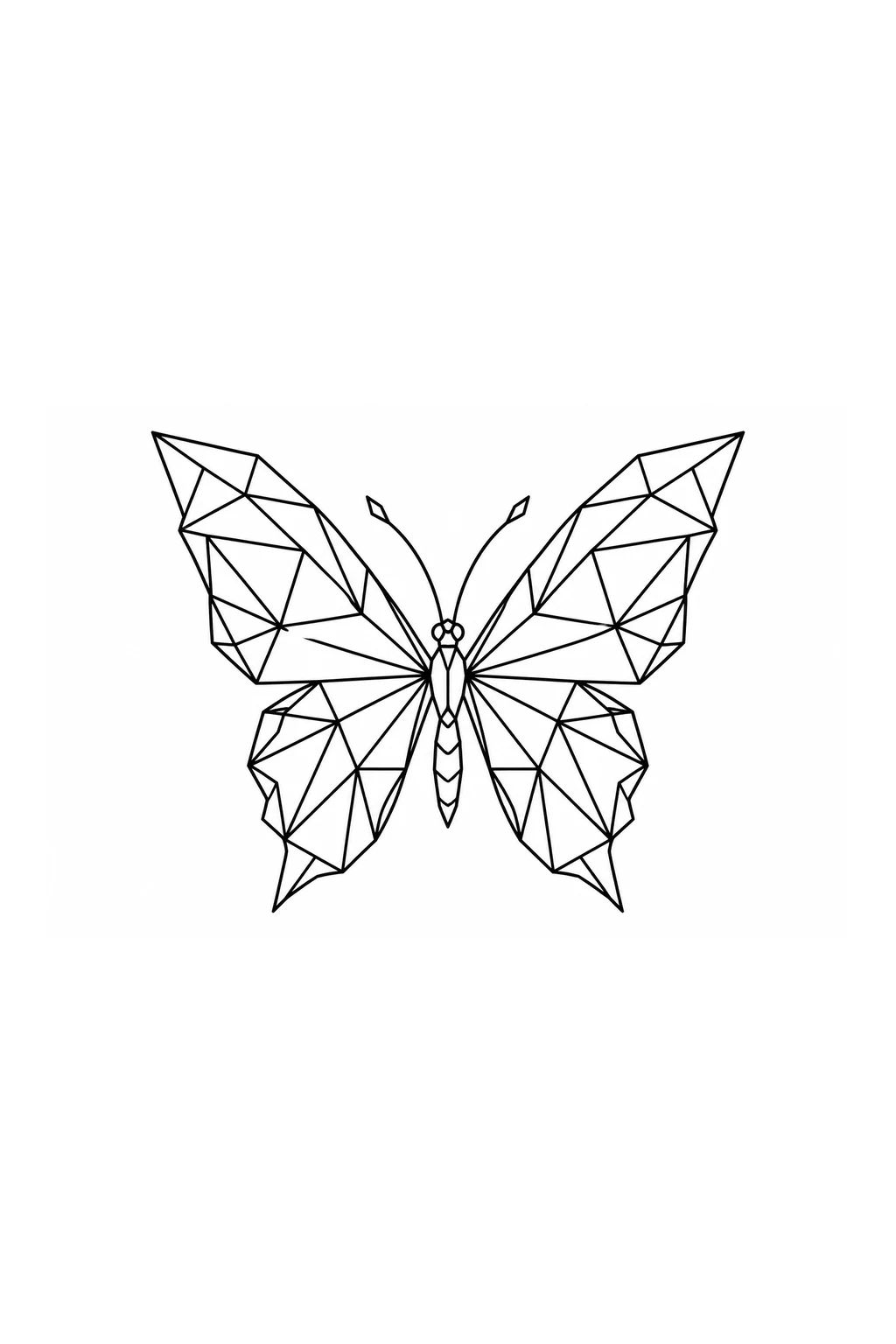 Schmetterling mit Kristallflügeln