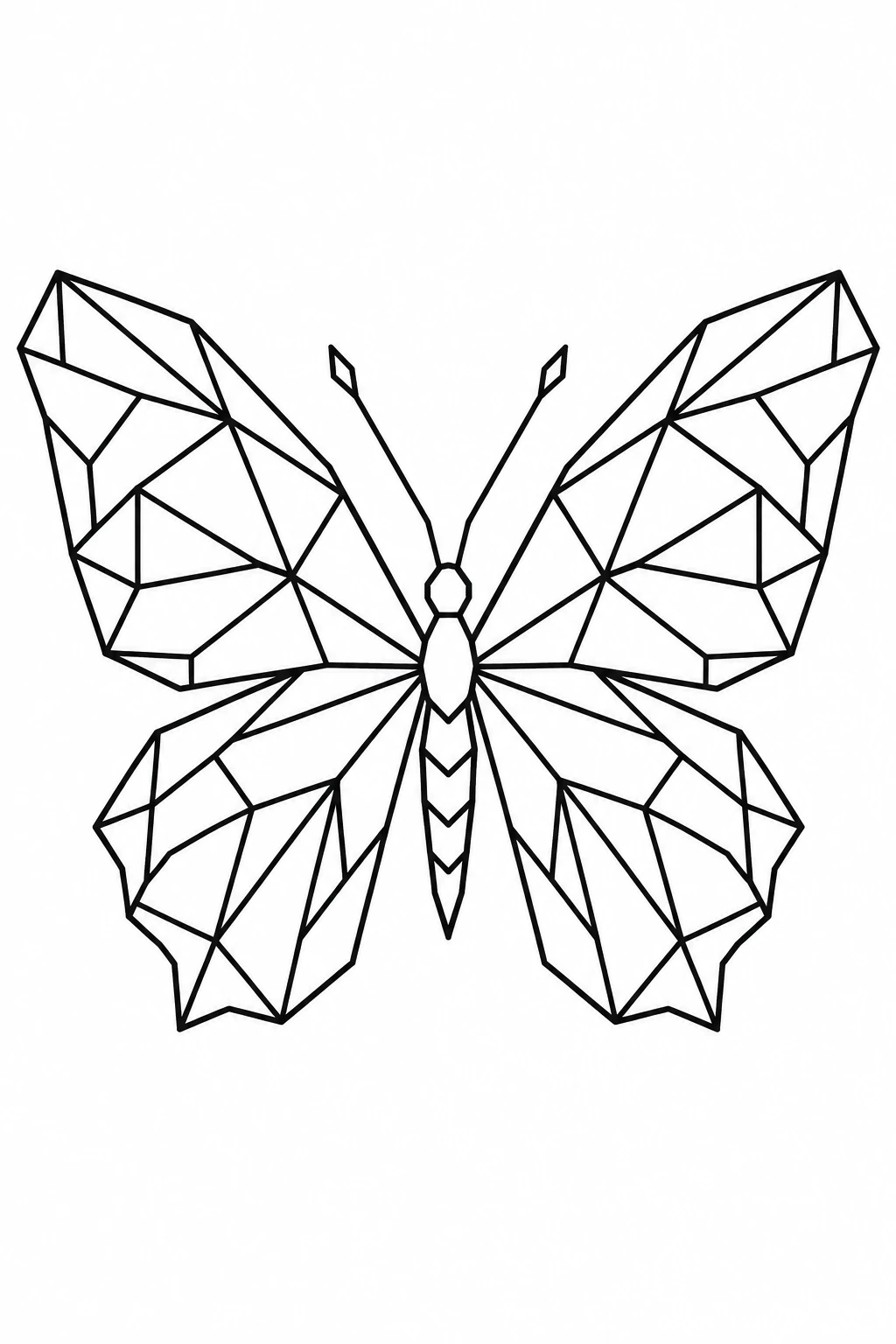 Schmetterling mit Mosaikflügeln