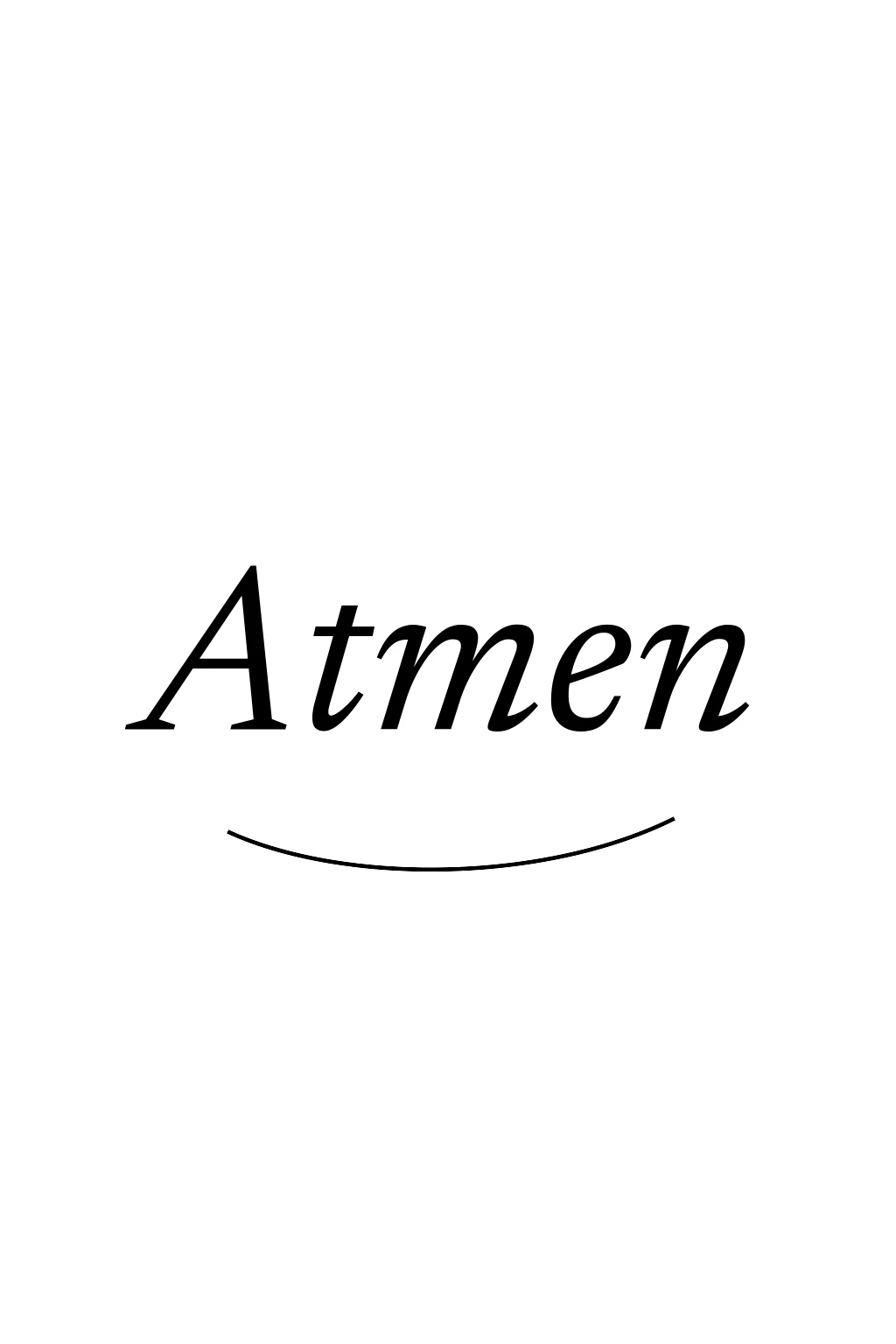 Schriftzug Atmen