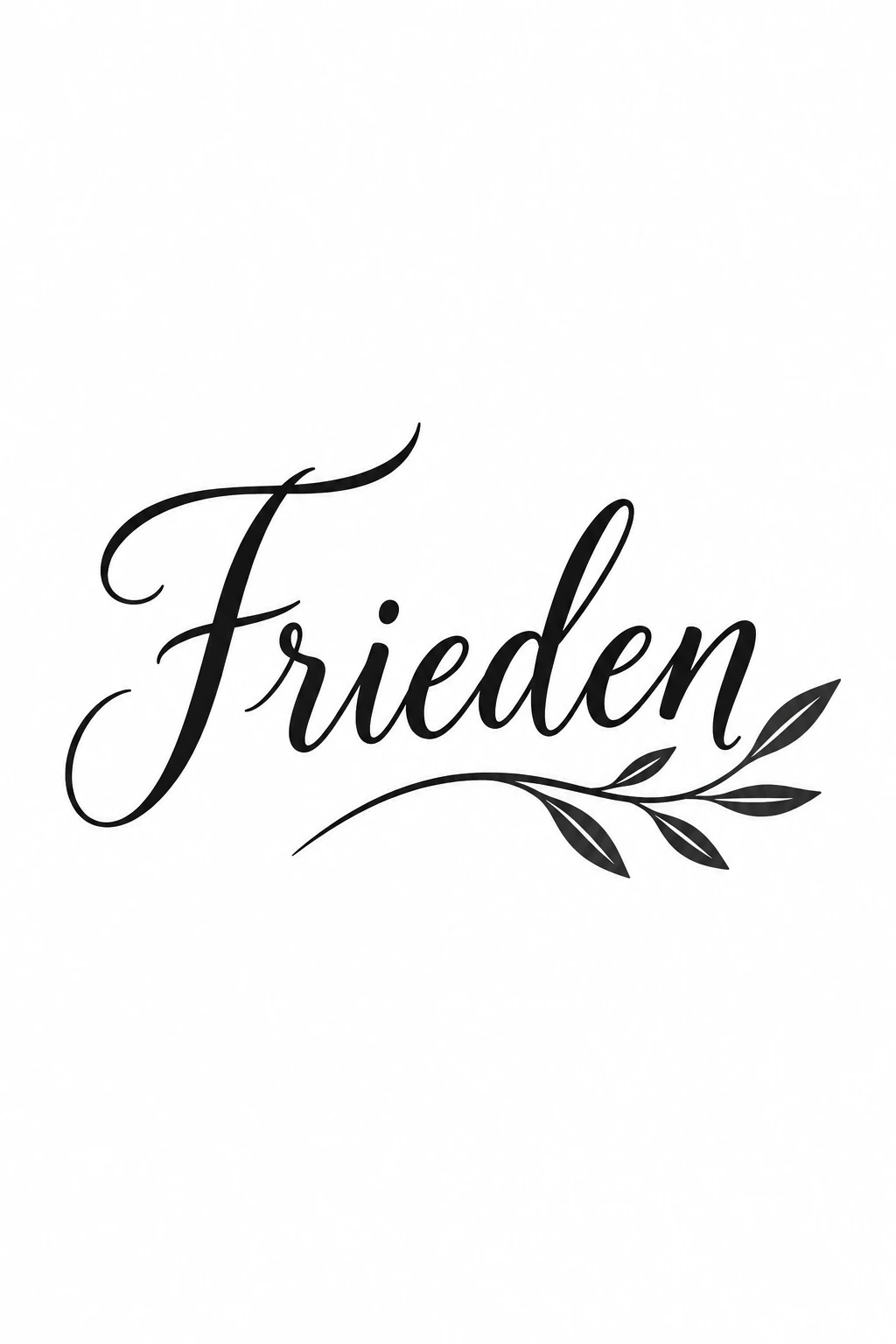 Schriftzug Frieden