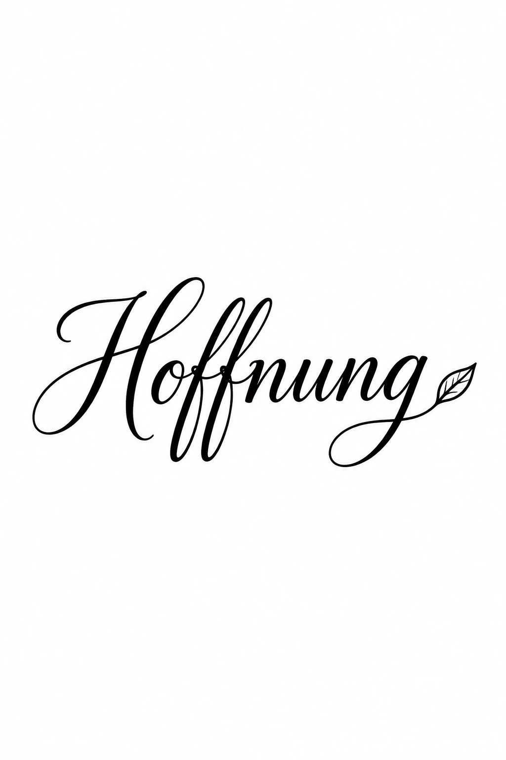 Schriftzug Hoffnung