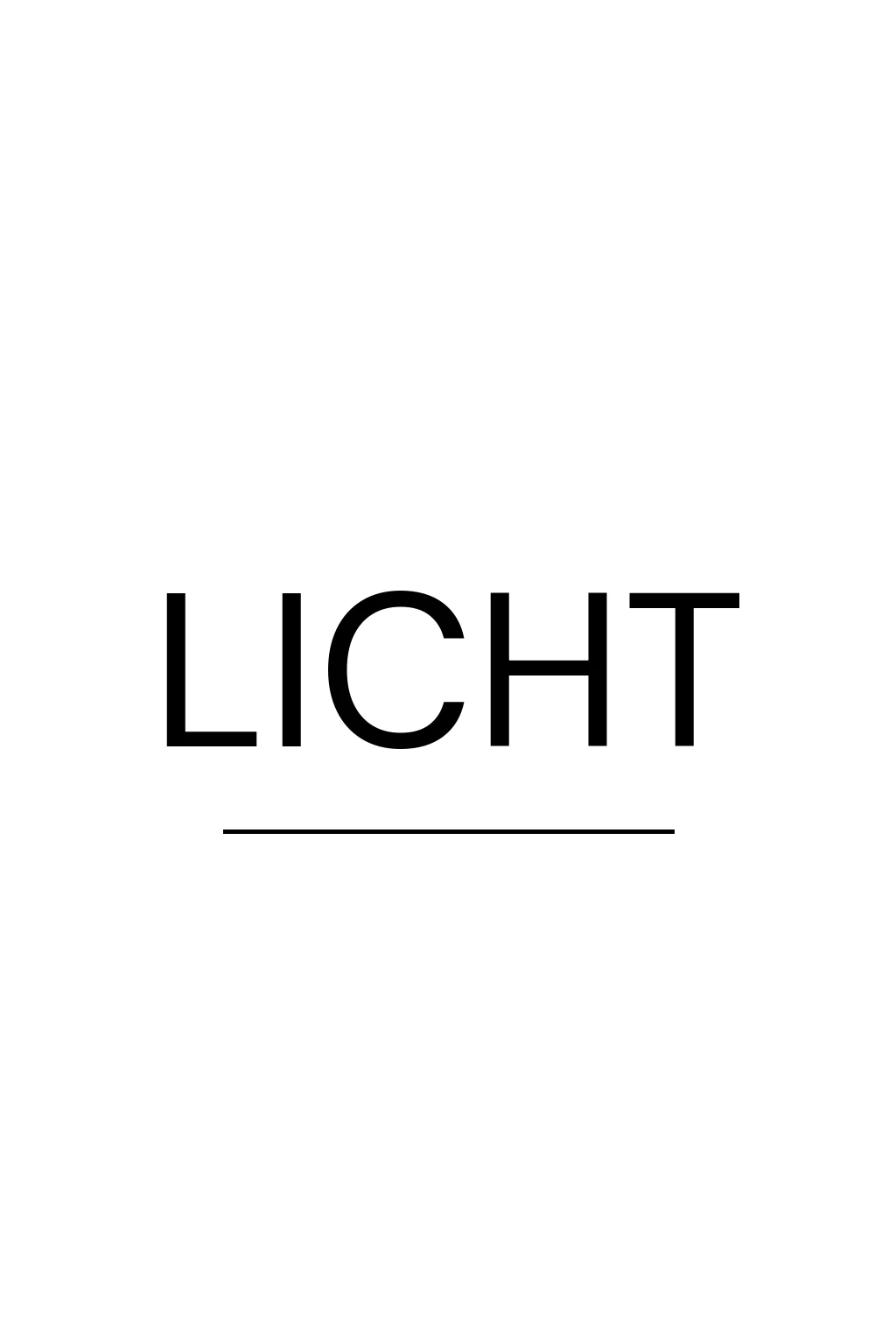 Schriftzug Licht
