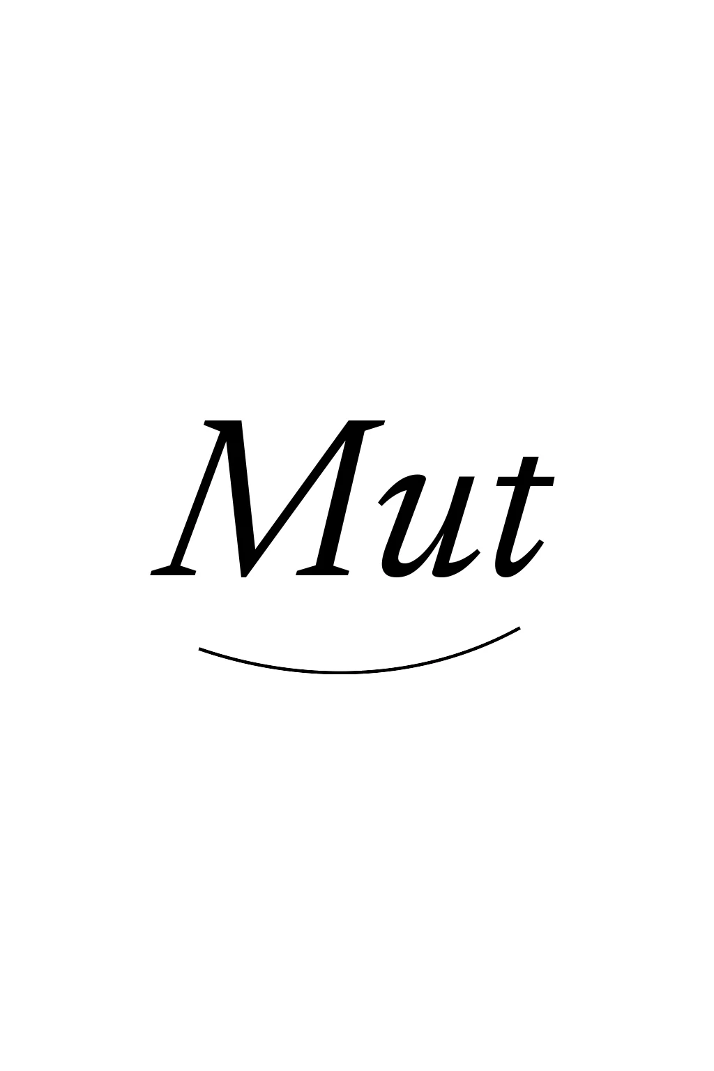 Schriftzug Mut