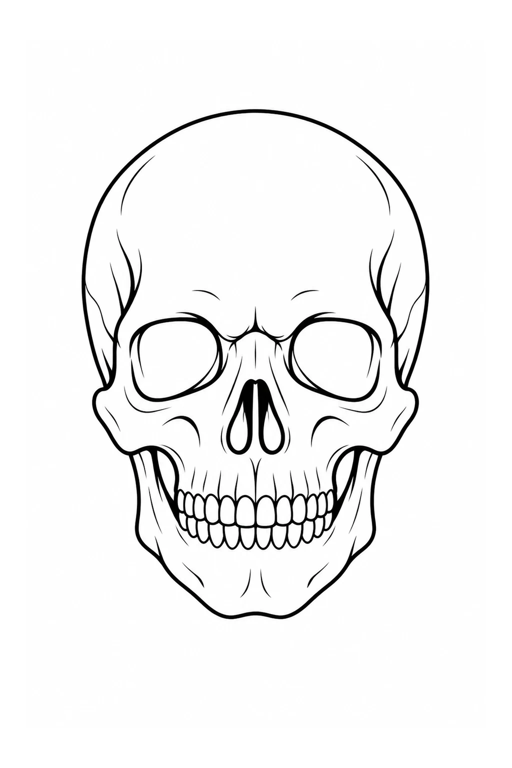 Frontaler Totenkopf