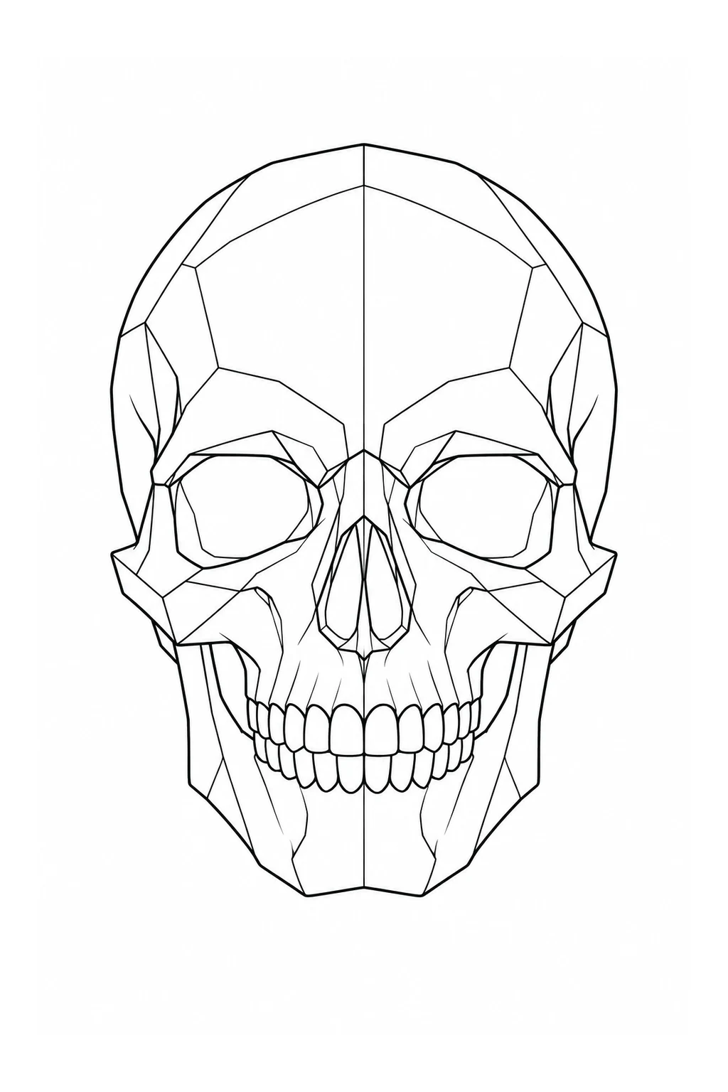 Geometrischer Totenkopf