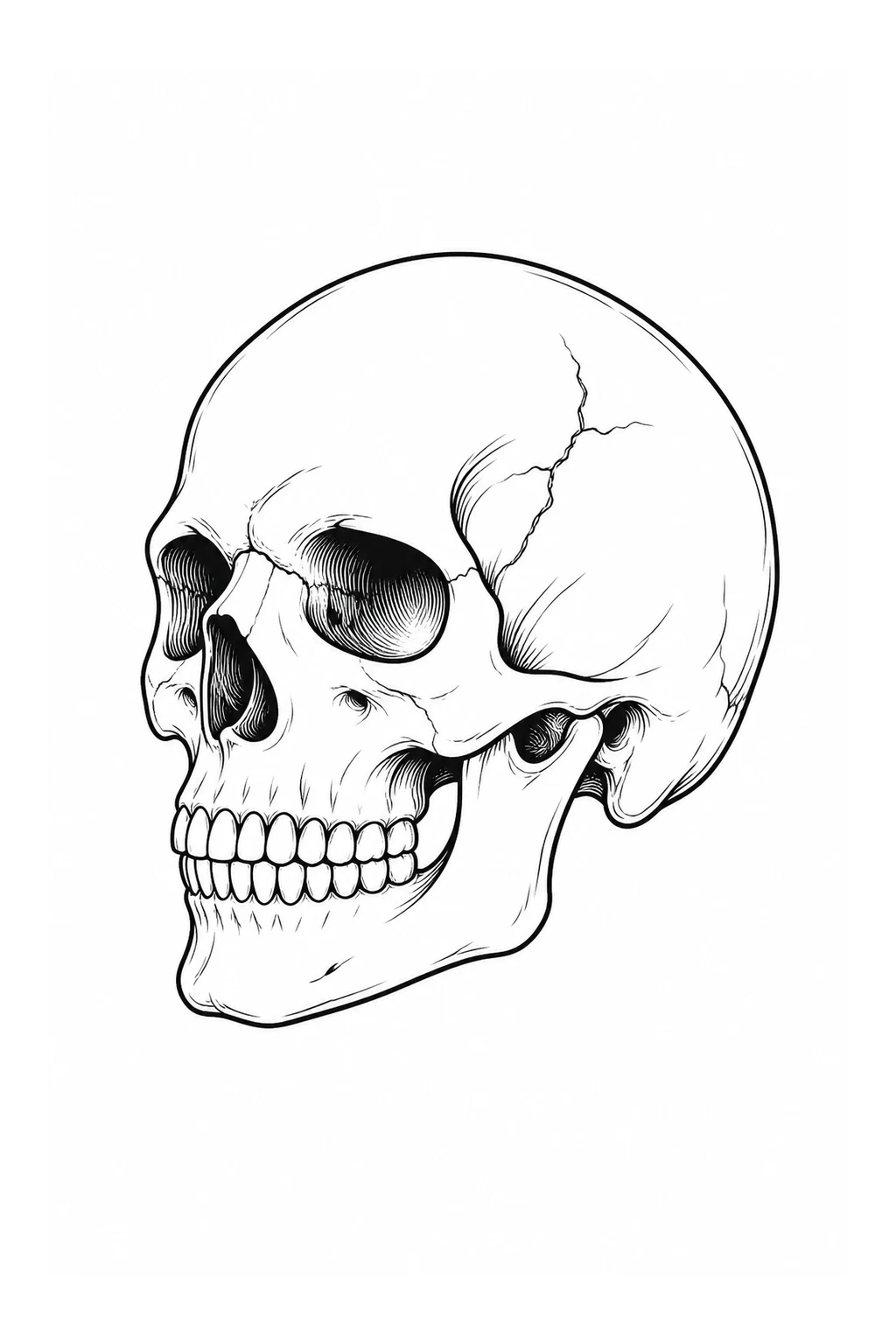 Totenkopf im Profil