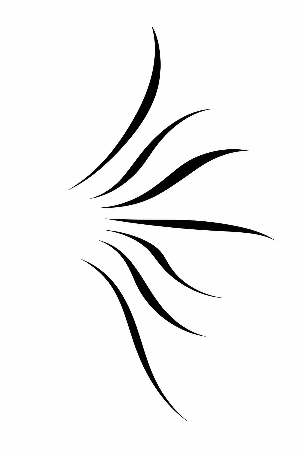 Asymmetrischer Strahlenfächer