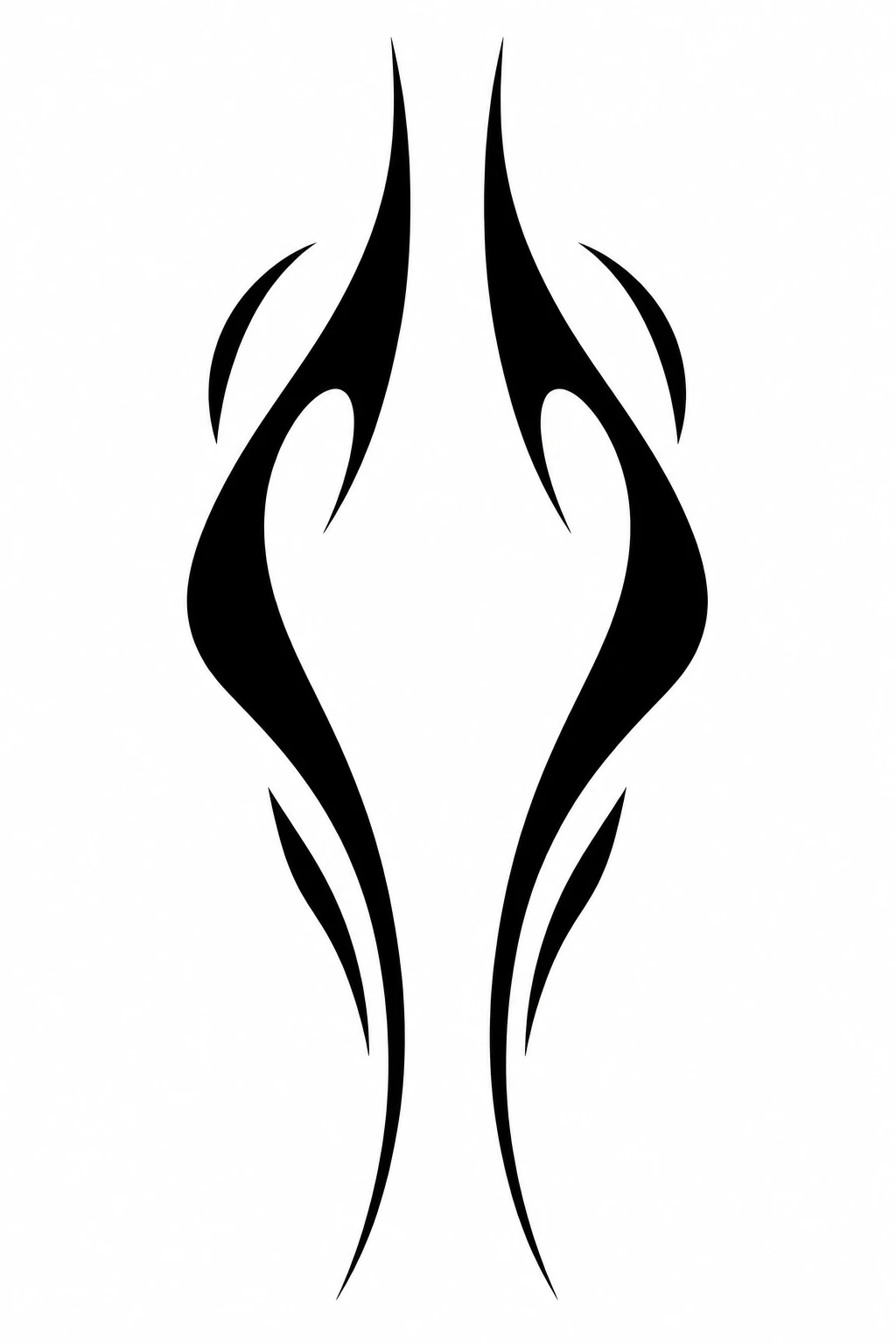 Symmetrische Tropfenklingen