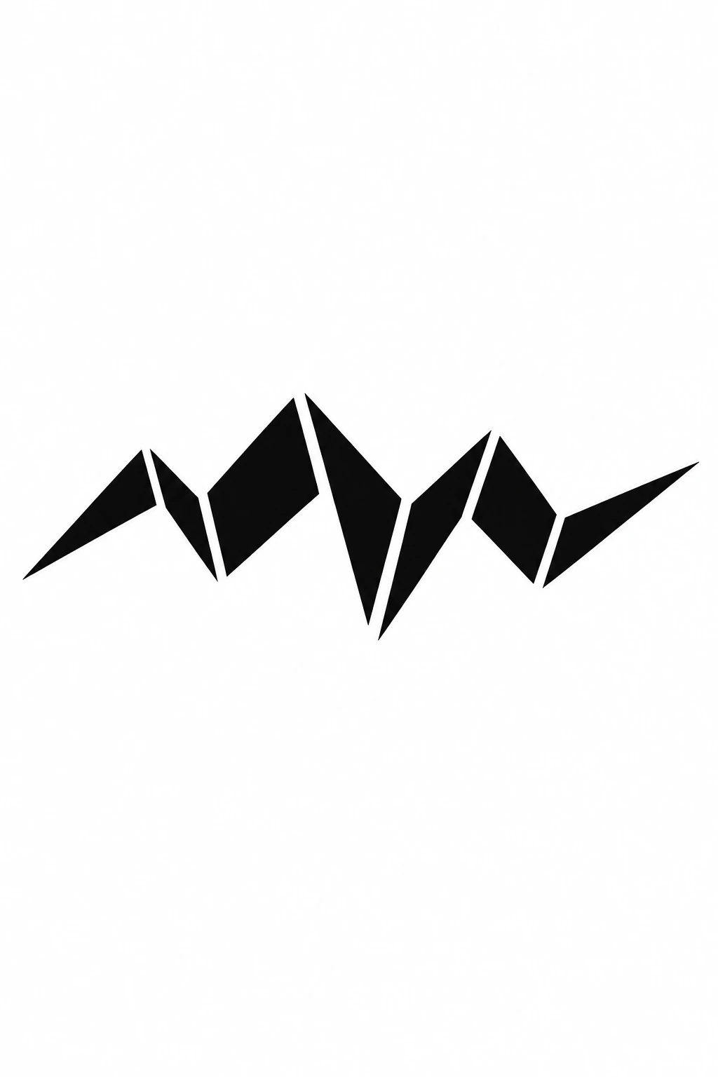 Zackenband mit Negativraum