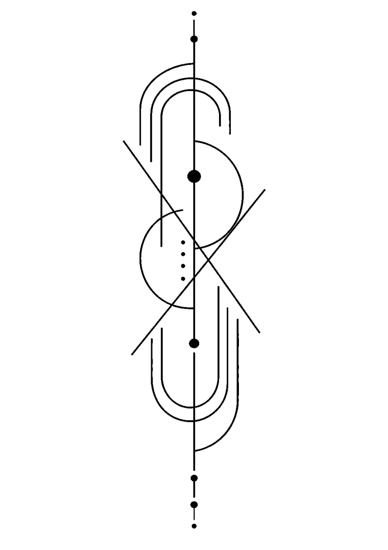 Abstrakte Bögen und Linien