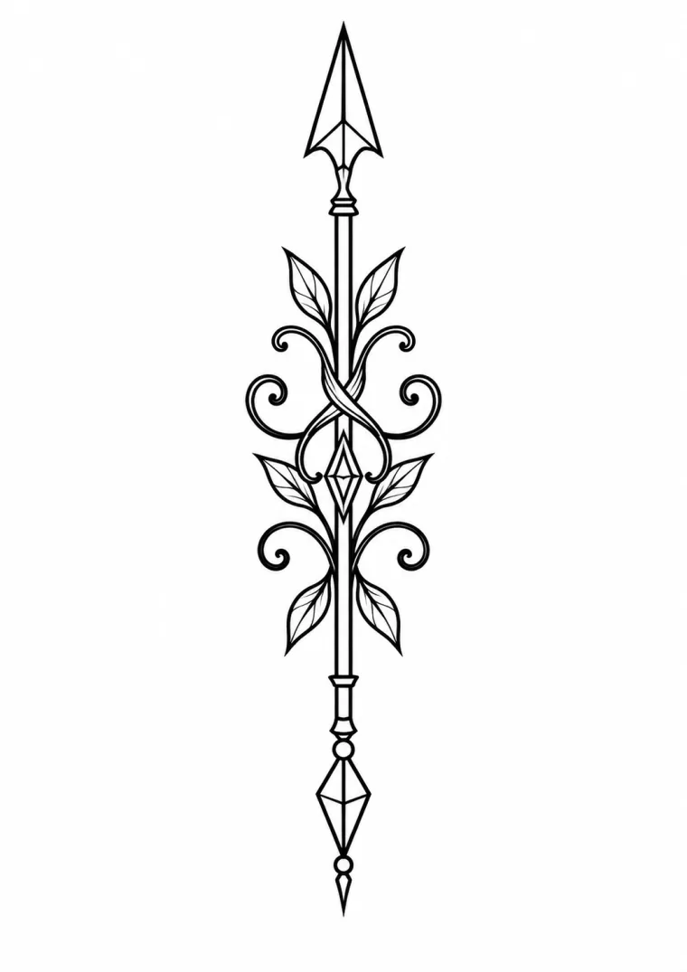 Pfeil mit Ornament