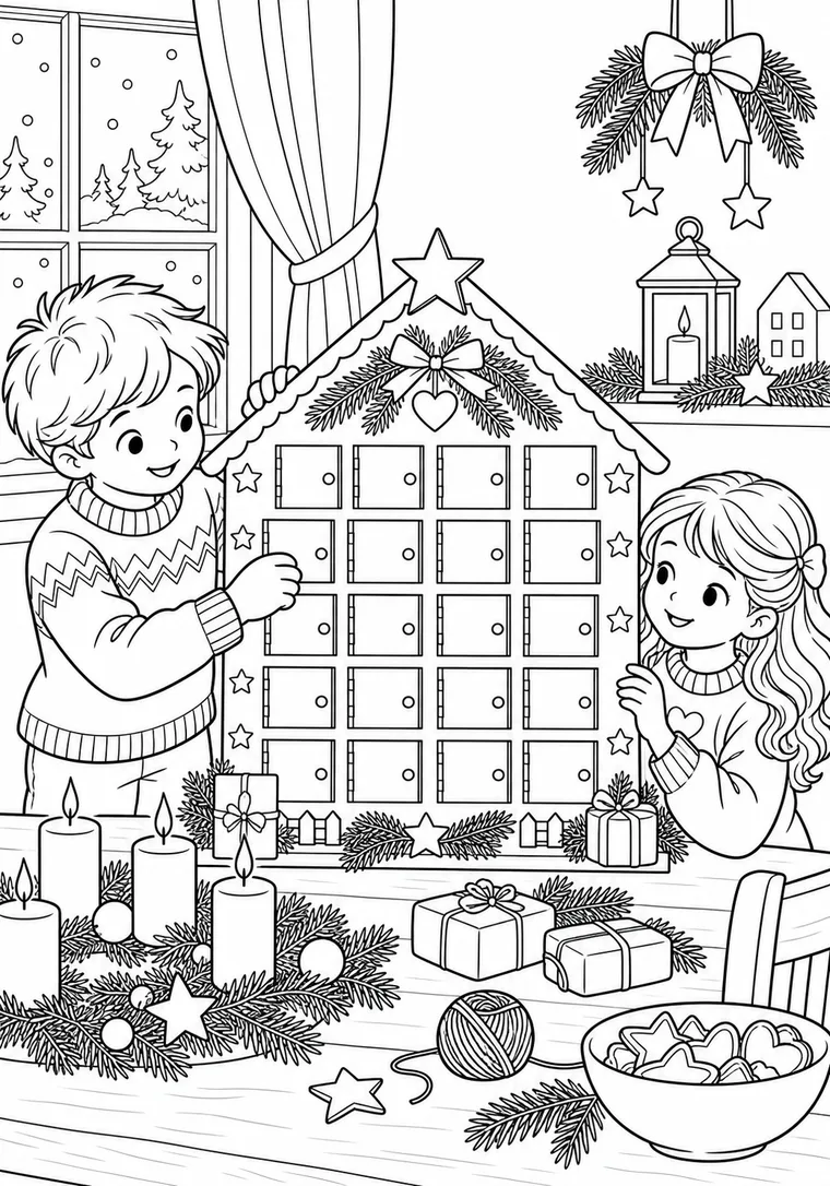 Adventskalender ohne Zahlen