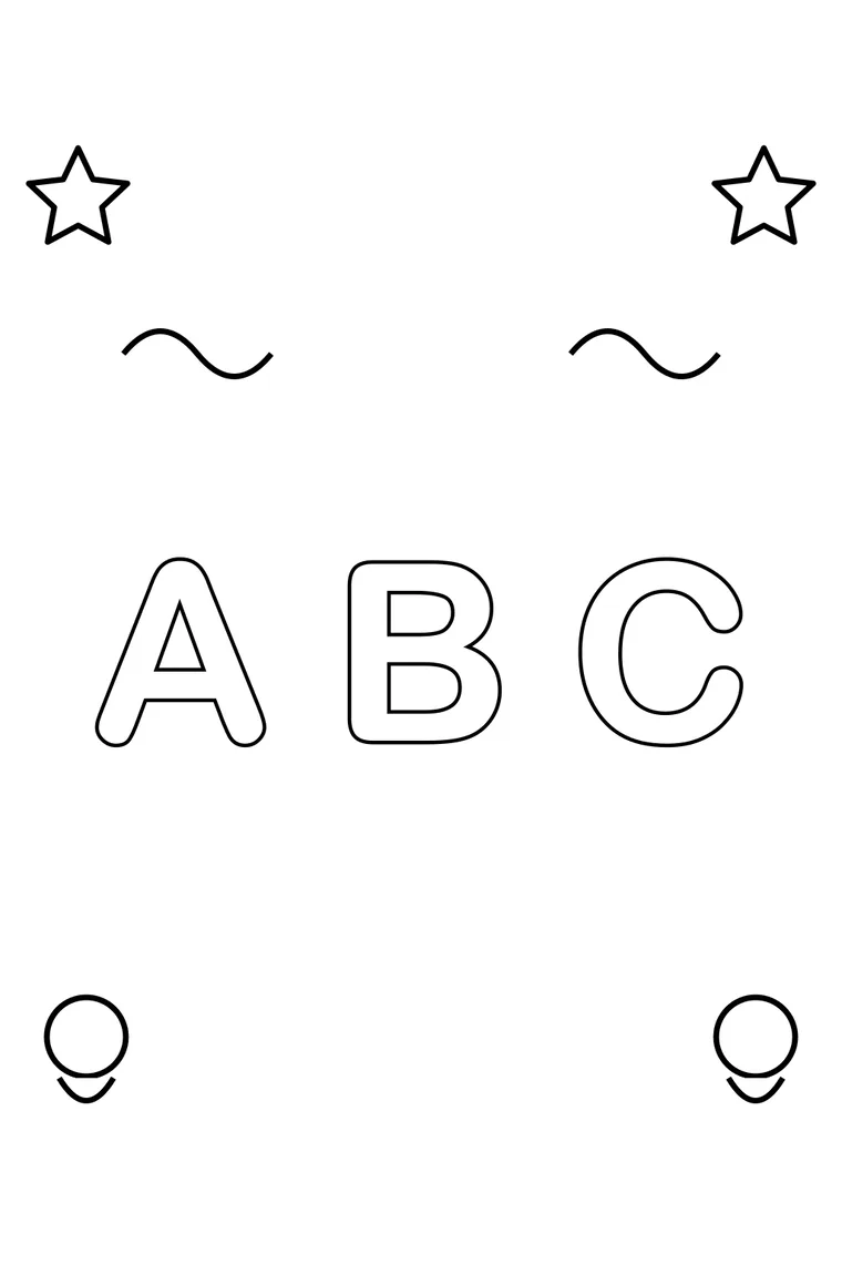 Buchstaben A, B und C