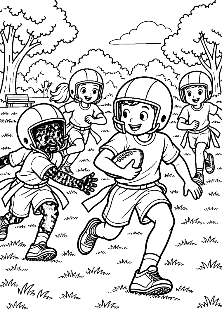 Flag Football im Park