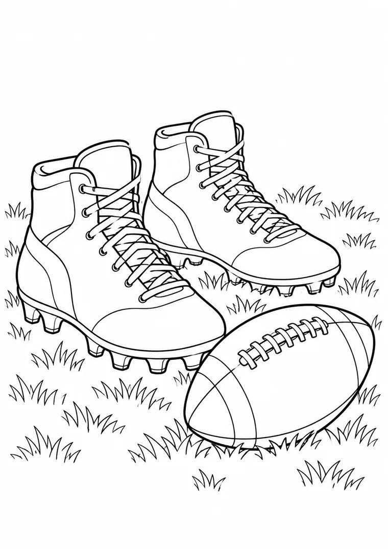 Footballschuhe und Ball