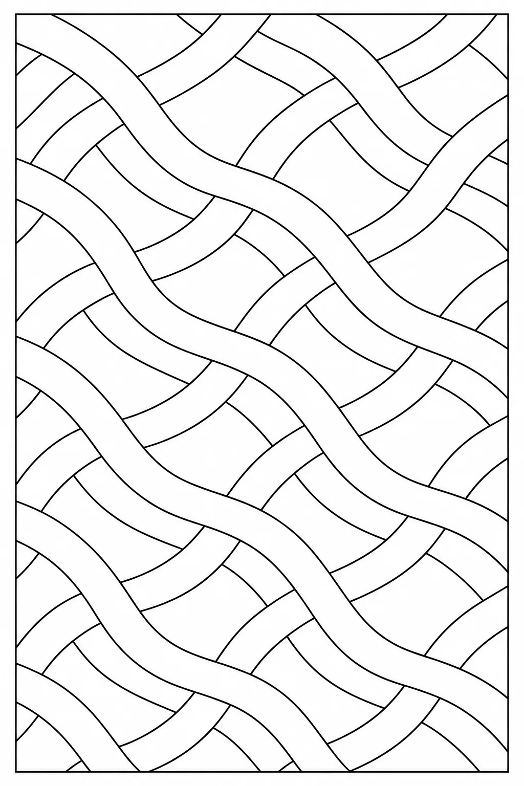 Geschwungene Diagonalbänder