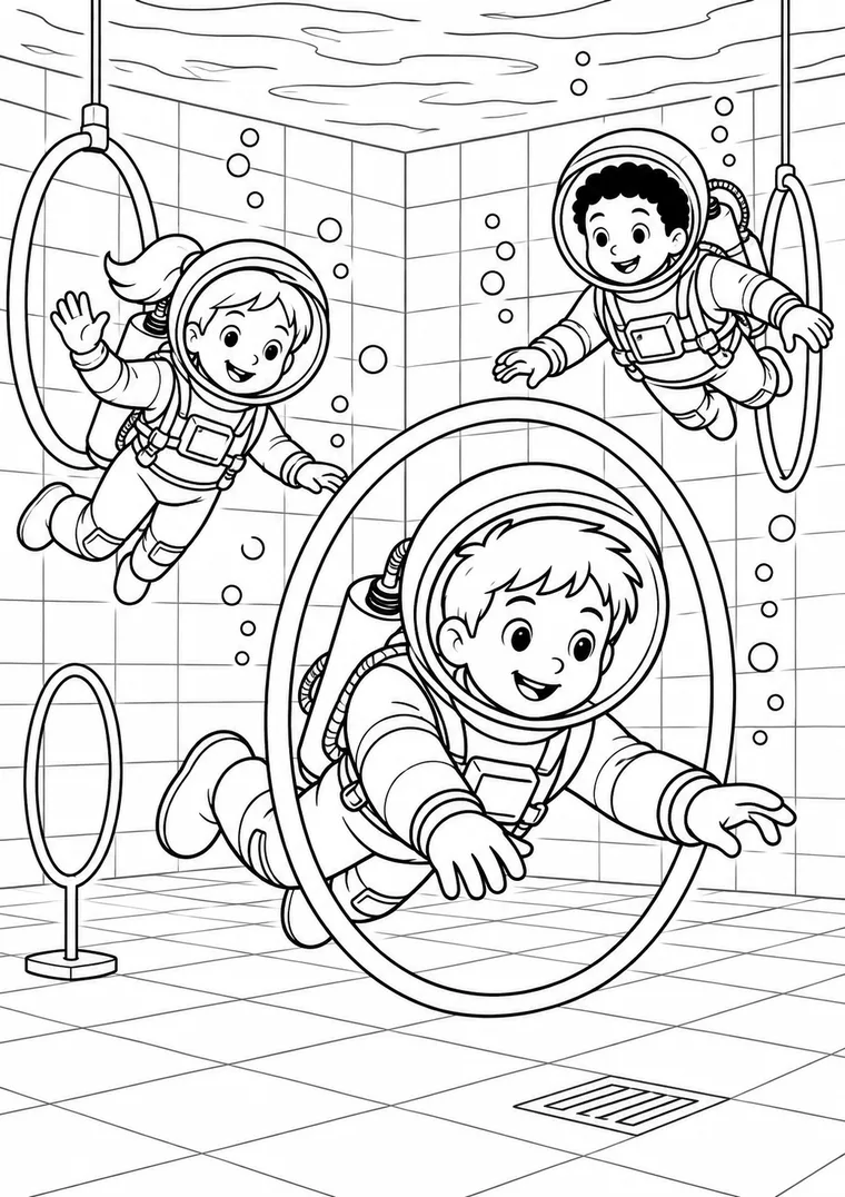 Astronautentraining im Wasser