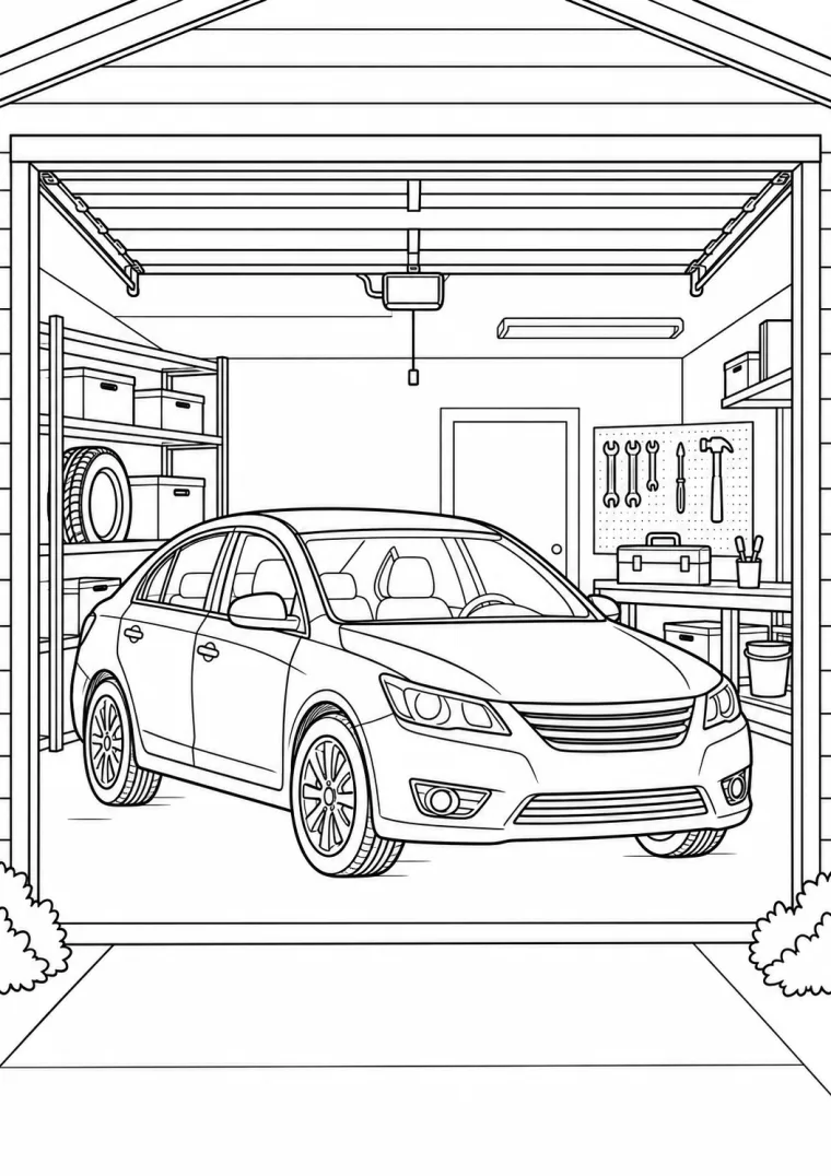 Auto in der Garage