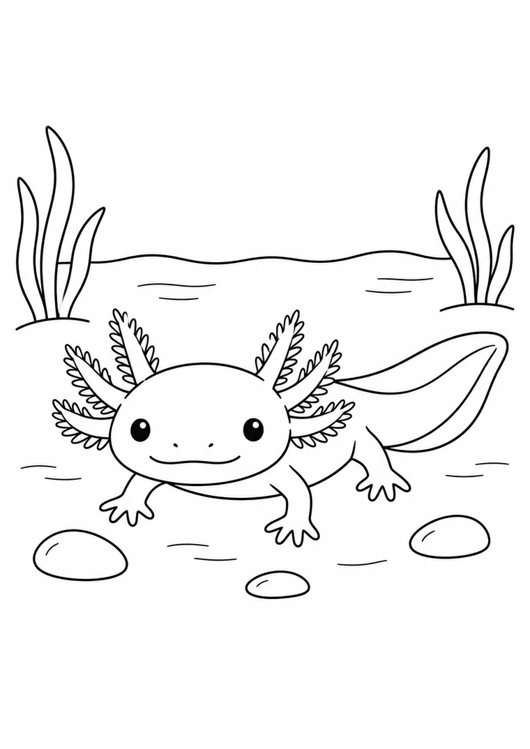 Kleines Axolotl