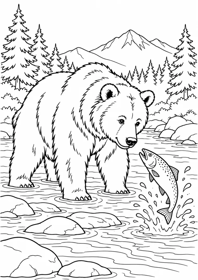 Bär am Fluss