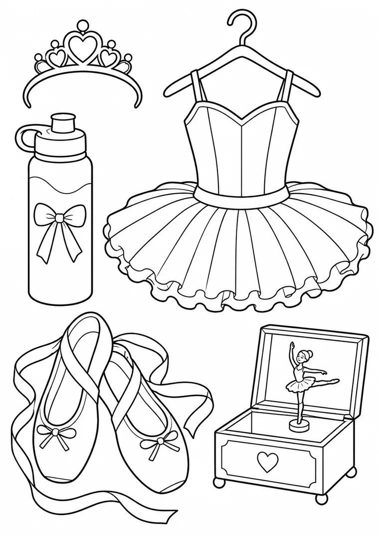 Ballettkleidung und Zubehör