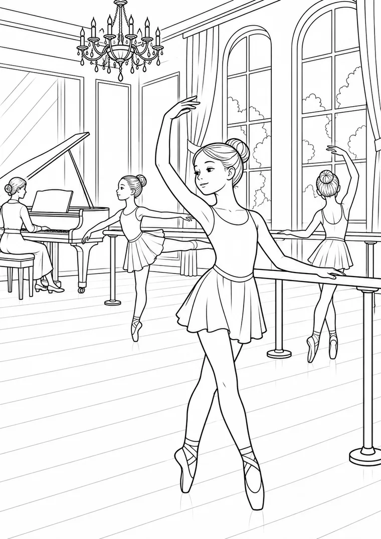 Unterricht im Ballettsaal