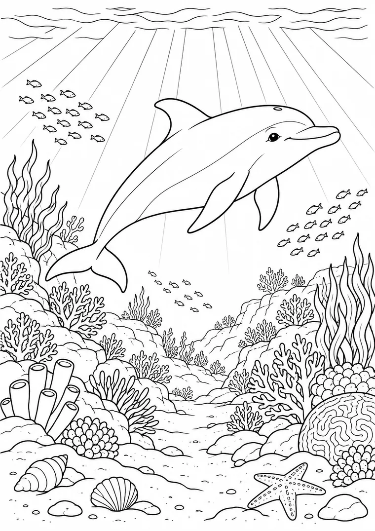 Delfin über dem Rifftal