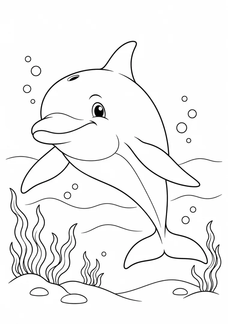 Delfinporträt unter Wasser