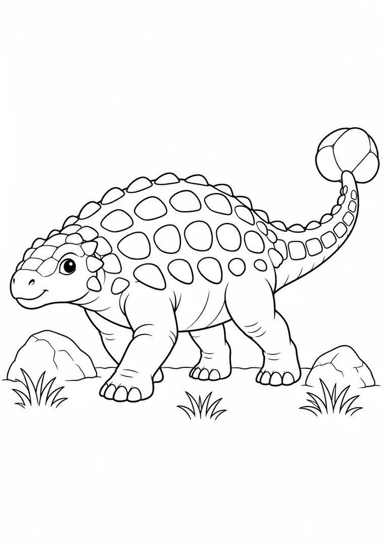 Ankylosaurus mit Schwanzkeule