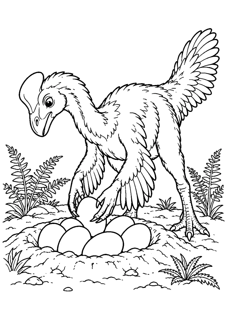 Oviraptor am Nest